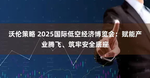 沃伦策略 2025国际低空经济博览会：赋能产业腾飞、筑牢安全底座